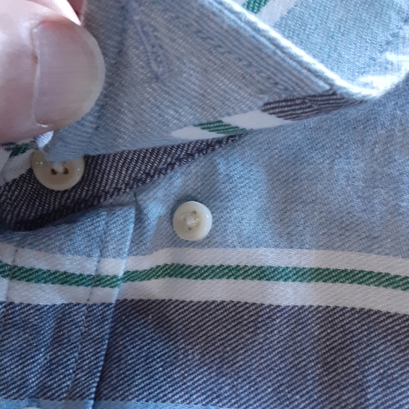 Old Navy, XL, Slim Fit, Cotton LS, Horizontal Stripe Shirt - Picture 6 of 8